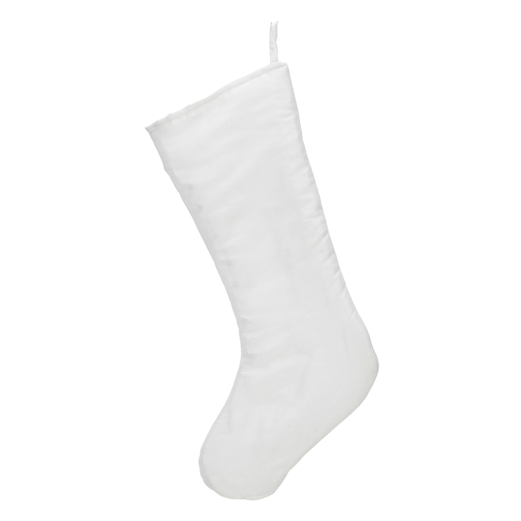 Personalized Chic Faux Satin Christmas Stocking