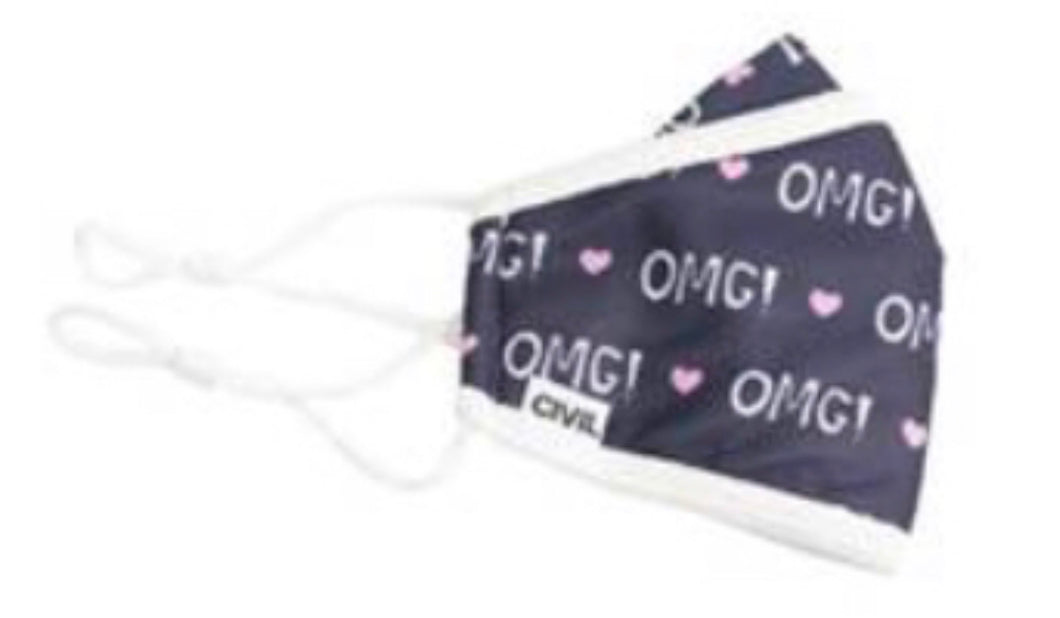 Youth Civilian Mask- OMG (age 10-14)