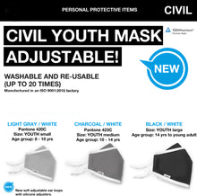 Youth Civilian Mask- LARGE (age 14 to youth adults)